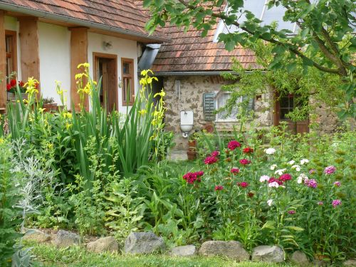 Blick in den Hof, &copy; 